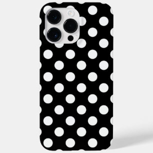 Funda Para iPhone 14 Pro Max De Case-Mate Lunares grandes en blanco y negro de lujo