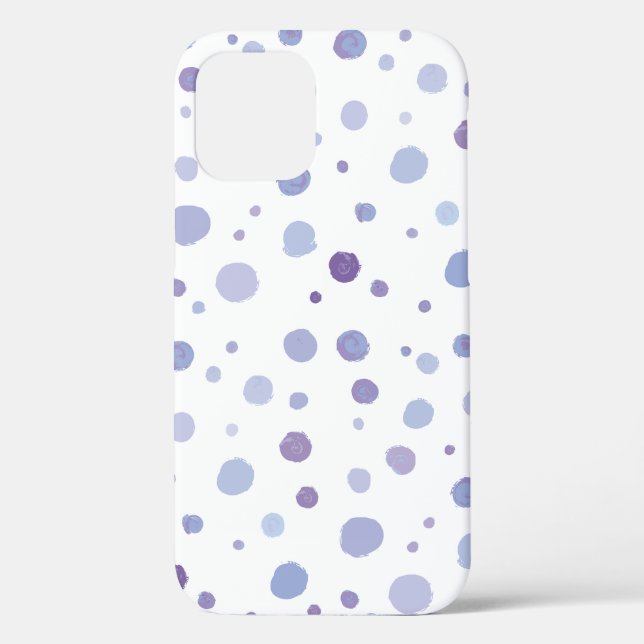 Funda De Case-Mate Para iPhone lunares pintados a mano (Reverso )