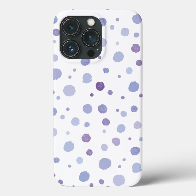 Funda De Case-Mate Para iPhone lunares pintados a mano (Reverso )