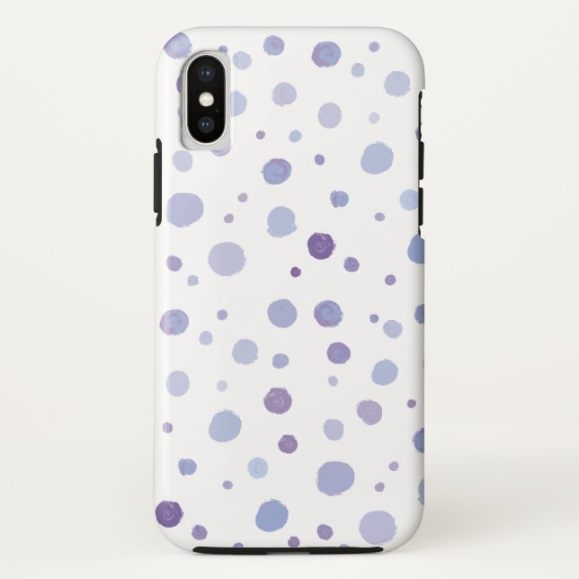 Funda De Case-Mate Para iPhone lunares pintados a mano (Reverso)