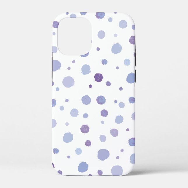 Funda De Case-Mate Para iPhone lunares pintados a mano (Reverso )