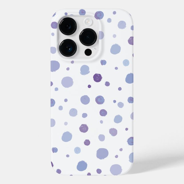 Funda De Case-Mate Para iPhone lunares pintados a mano (Reverso )