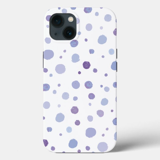 Funda De Case-Mate Para iPhone lunares pintados a mano (Reverso )