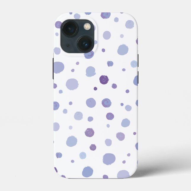 Funda De Case-Mate Para iPhone lunares pintados a mano (Reverso )