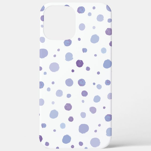 Funda De Case-Mate Para iPhone lunares pintados a mano (Reverso )