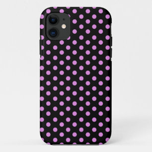 Funda Para iPhone 11 Lunares rosados y negros del color