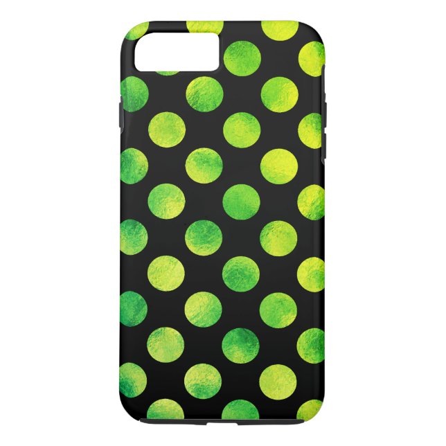 Funda De Case-Mate Para iPhone Lunares Verdes Desteñidos (Reverso)