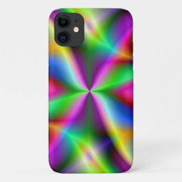 Funda Para iPhone 11 Lustre metálico colorido del fractal