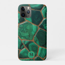 Funda Para iPhone 11 Pro Luxury Emerald Malachite Green Marble Abstract