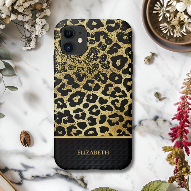 Funda De Case-Mate Para iPhone Luxury Golden Leopard Print – Stylish (Subido por el creador)