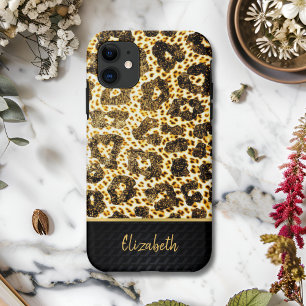 Funda Para iPhone 11 Luxury Golden Leopard Print – Stylish,Elegant 