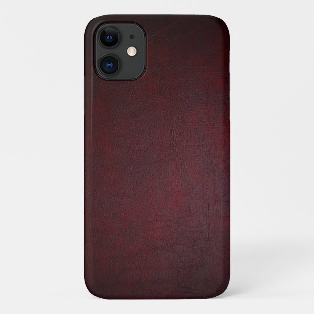 Funda De Case-Mate Para iPhone Luxury Red Premium Textured Design (Reverso)