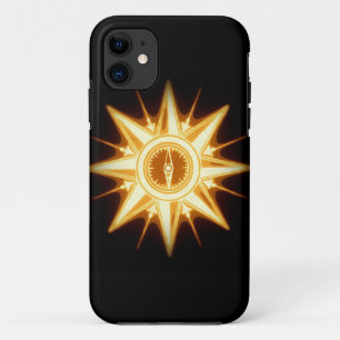 Funda Para iPhone 11 Luz alterada de la brújula de oro de Steampunk