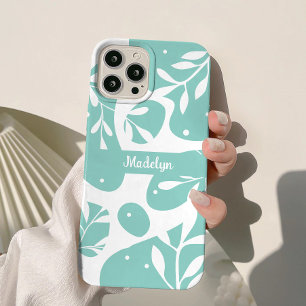 Funda Para iPhone 14 De Case-Mate Luz Botánica Azul Personalizada Floral