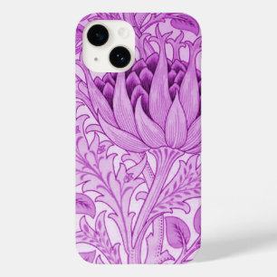 Funda Para iPhone 14 De Case-Mate Luz de Alcachofa de William Morris púrpura