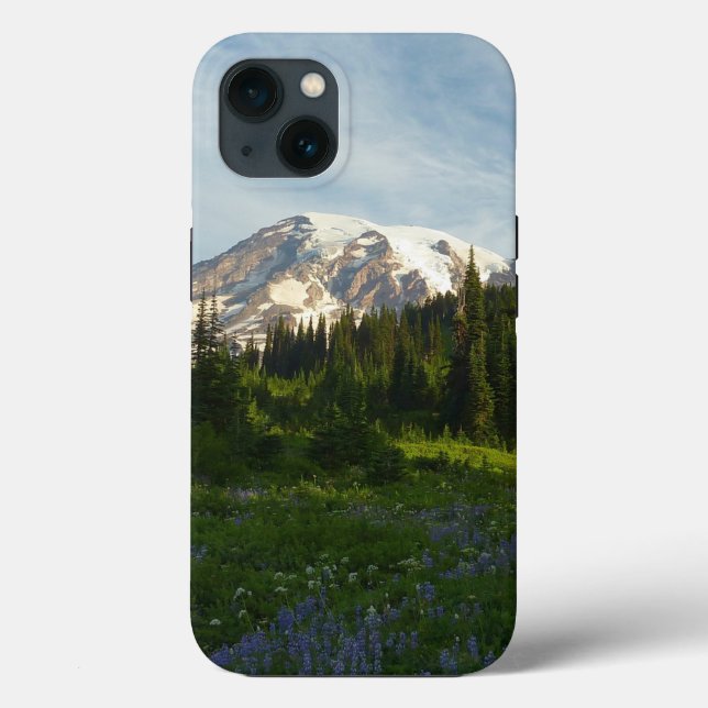 Funda De Case-Mate Para iPhone Luz de la Mañana del Monte Rainier (Reverso )