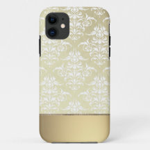 Luz elegante Oro-como modelo del damasco del