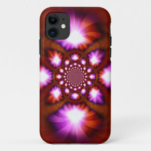 Funda Para iPhone 11 Luz espiral fractal abstracta