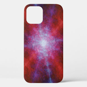 Funda Para iPhone 12 Luz flash sobre un fondo rojo Funda-Mate iPhone c