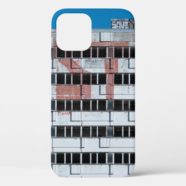 FUNDA DE Case-Mate PARA iPhone LUZ POSTAL GRIS Y NEGRO (Reverso )