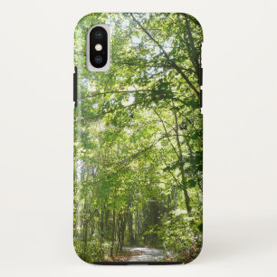 Funda Para iPhone X Luz solar en el camino arbolado en Centennial Park