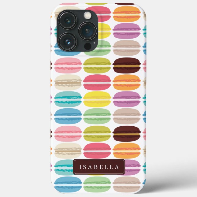 Funda De Case-Mate Para iPhone Macarones arcoiris personalizados (Reverso )