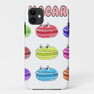 Funda Para iPhone 11 Macarons Lindos Dibujos Animados