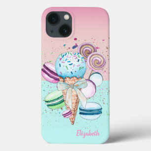 Funda Para iPhone 13 Macarrones de helado coloridos geniales