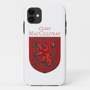 Funda Para iPhone 11 MacGillivray Tartan Scottish Plaid Lion Rampant