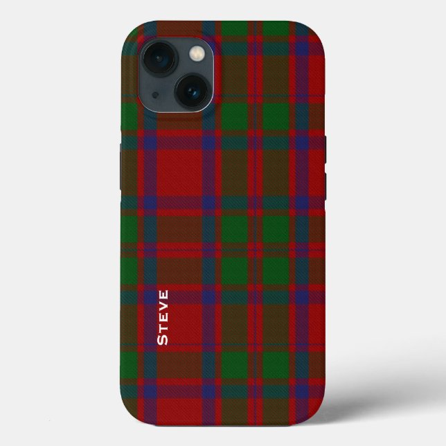 Funda De Case-Mate Para iPhone MacIntosh Clan Tartan Plaid (Reverso )