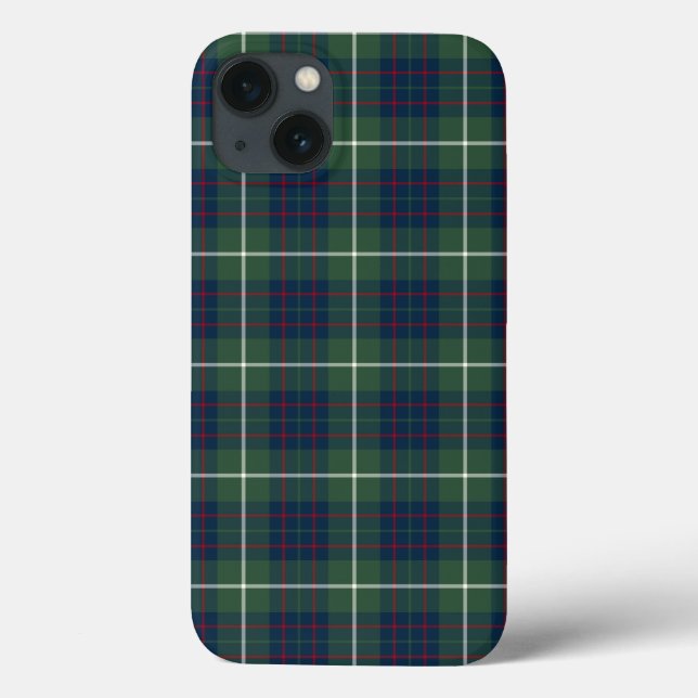 Funda De Case-Mate Para iPhone MacIntyre Clan Green Hunting Tartán (Reverso)