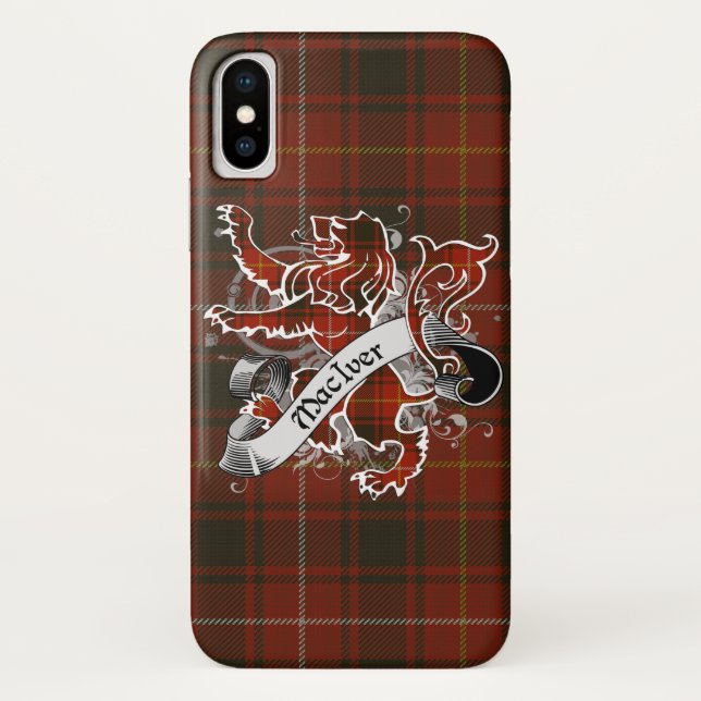 Funda De Case-Mate Para iPhone MacIver Tartan Lion (Reverso)