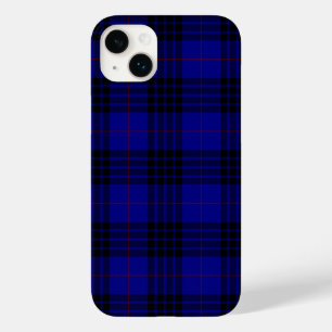 Funda Para iPhone 14 Plus De Case-Mate MacKay tartan azul chapa