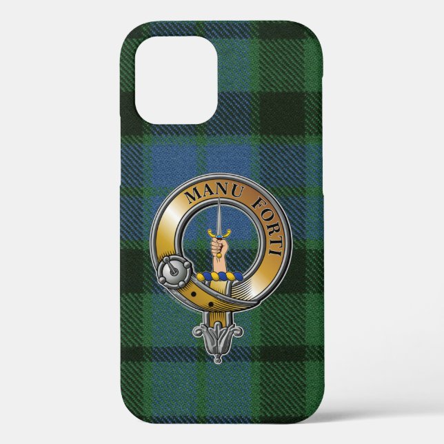 Funda De Case-Mate Para iPhone MacKay Tartan & Badge (Reverso )