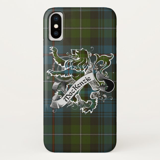 Funda De Case-Mate Para iPhone MacKenzie Tartan Lion (Reverso)