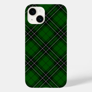 Funda Para iPhone 14 De Case-Mate MacLean Tartan Green y Black Plaid