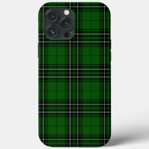 Funda Para iPhone 13 Pro Max MacLean Tartan Green y Black Plaid Funda-Mate iPh