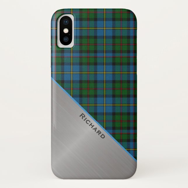 Funda De Case-Mate Para iPhone MacLeod Tartan Plaid iPhone X Funda (Reverso)