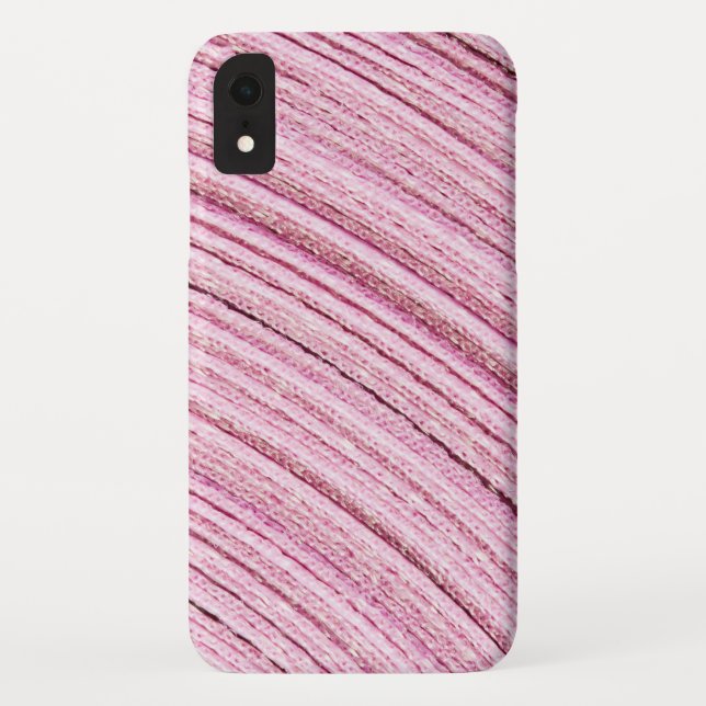 Funda De Case-Mate Para iPhone Macro de cinta rosada (Reverso)
