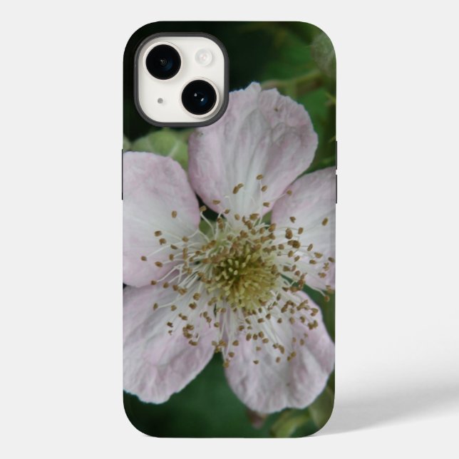 Funda De Case-Mate Para iPhone Macro de flor de Blackberry (Reverso )