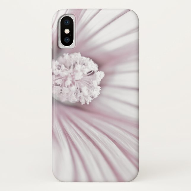 Funda De Case-Mate Para iPhone Macro de flor de Lavatera (Reverso)