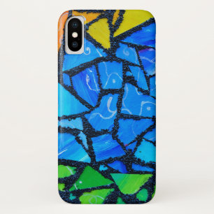 Funda Para iPhone X macro de vidrio manchado