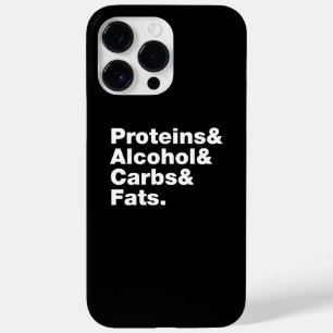Funda Para iPhone 14 Pro Max De Case-Mate Macronutrientes. Proteínas, alcohol, carbohidratos