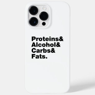 Funda Para iPhone 14 Pro Max De Case-Mate Macronutrientes. Proteínas, alcohol, carbohidratos