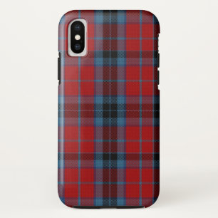 Funda Para iPhone X MacTavish Tartan rojo y azul