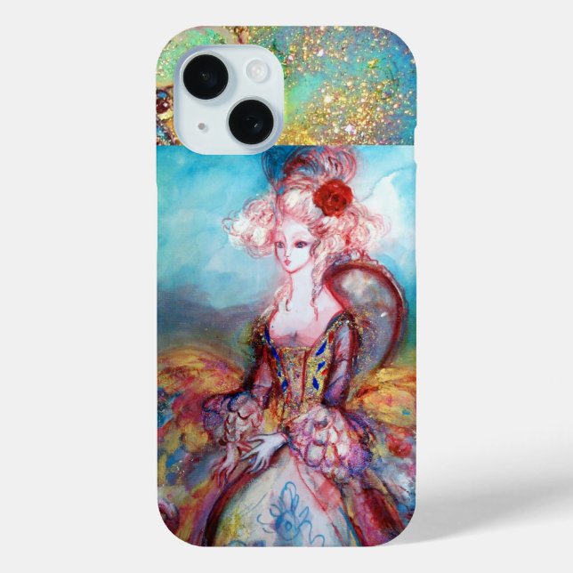 Funda De Case-Mate Para iPhone MADAME POMPADOUR ,Elegante Moda De Belleza (Reverso )