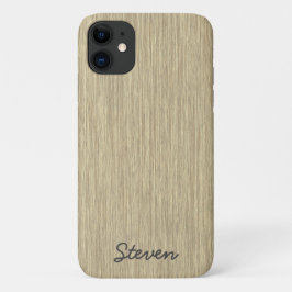 Funda Para iPhone 11 Madera de edad avanzada y grave personalizada