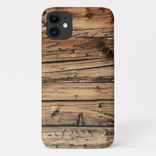 Funda Para iPhone 11 Madera de roble rústica a la intemperie