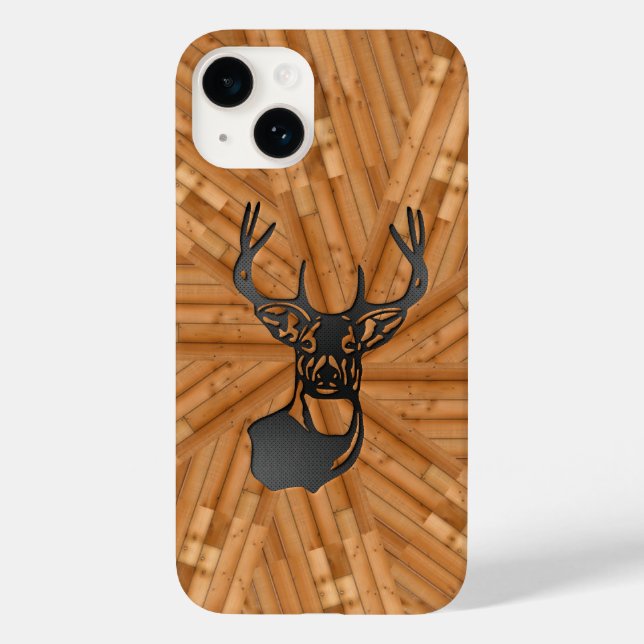 Funda De Case-Mate Para iPhone Madera: Deer de cola blanca (Reverso )
