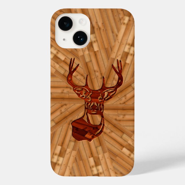 Funda De Case-Mate Para iPhone Madera: Deer de cola blanca (Reverso )